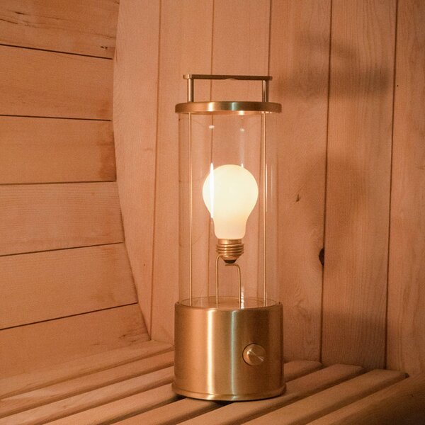 Stolní lampa Tala Muse, dobíjecí baterie, masivní mosaz, LED lampa