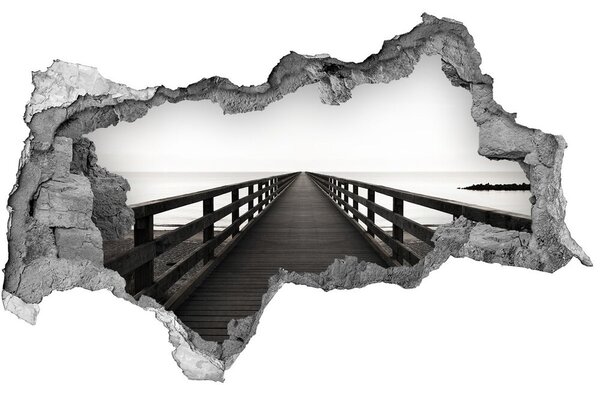 Fototapeta díra na zeď 3D Dřevěné molo nd-b-83254828