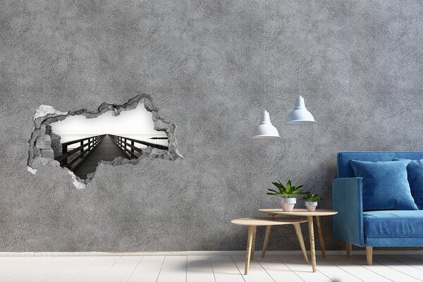 Fototapeta díra na zeď 3D Dřevěné molo nd-b-83254828