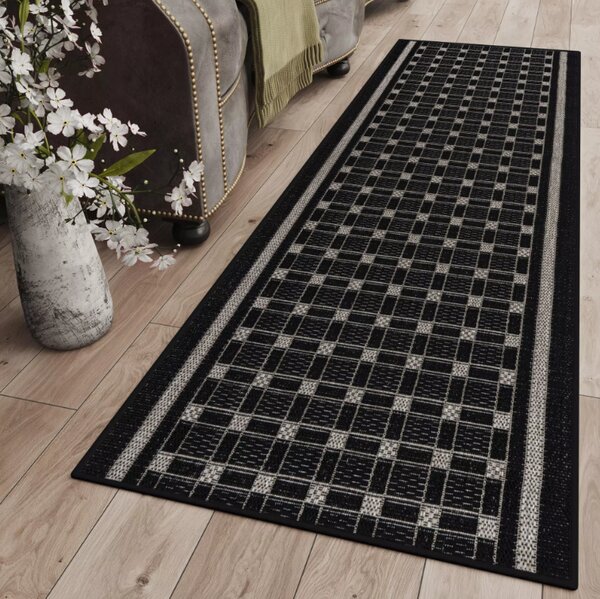 Makro Abra Běhoun venkovní Sisal CORDA 1013 1 555 Geometrický tmavě hnědý Šíře: 70 cm