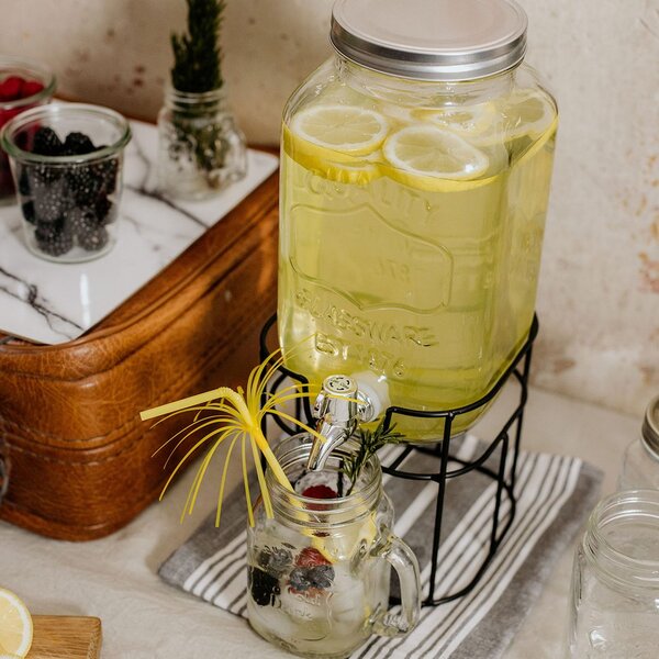 REFRESH Sklenice Mason s víčkem 450 ml