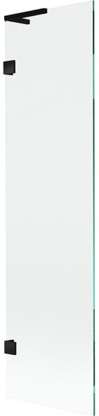 Mexen, Mexen Lunar L 1-křídlová vanová zástěna 50 x 150 cm, transparentní, černá - 897L-050-000-70-00