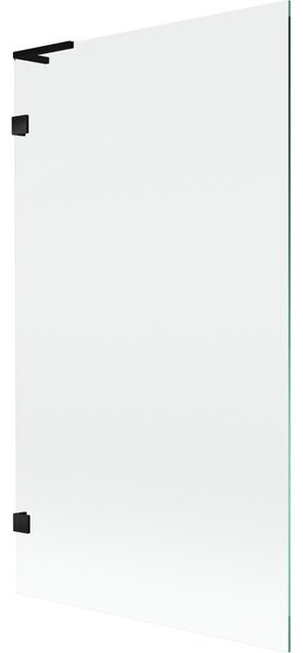 Mexen, Mexen Lunar L 1-křídlová vanová zástěna 100 x 150 cm, transparentní, černá - 897L-100-000-70-00