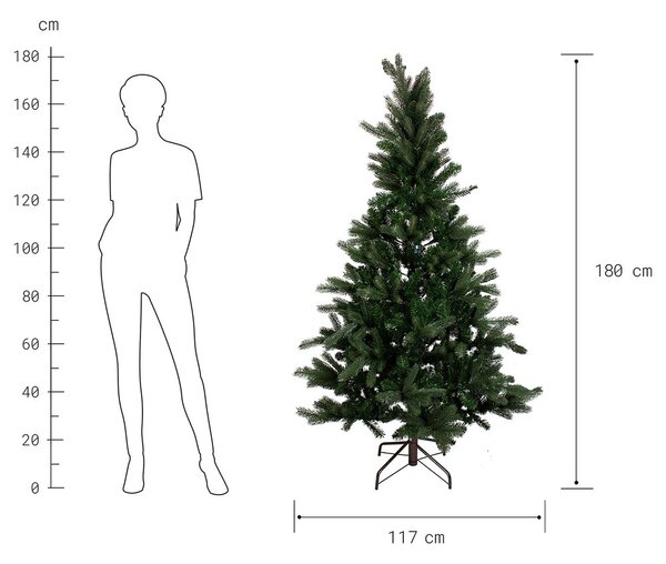 TREE OF THE MONTH Vánoční stromek 180 cm - zelená