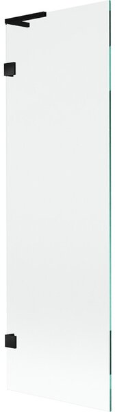 Mexen, Mexen Lunar L 1-křídlová vanová zástěna 60 x 150 cm, transparentní, černá - 897L-060-000-70-00