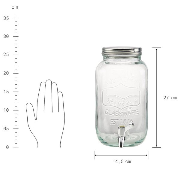 REFRESH Nádoba na limonádu na 3,5 l