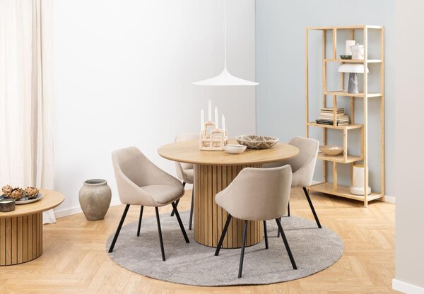 JÍDELNÍ STŮL, přírodní barvy, 120/120/75 cm P & B - Jídelní stoly, Online Only