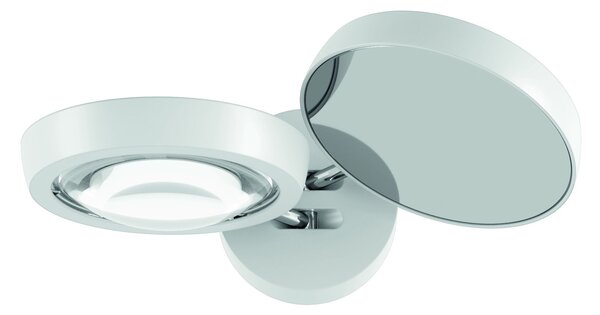 Lodes 16550 1927 Nautilus, svítidlo se 2 nastavitelnými reflektory, 2x15W LED 2700K stmívatelné, bílá, šířka max 28cm