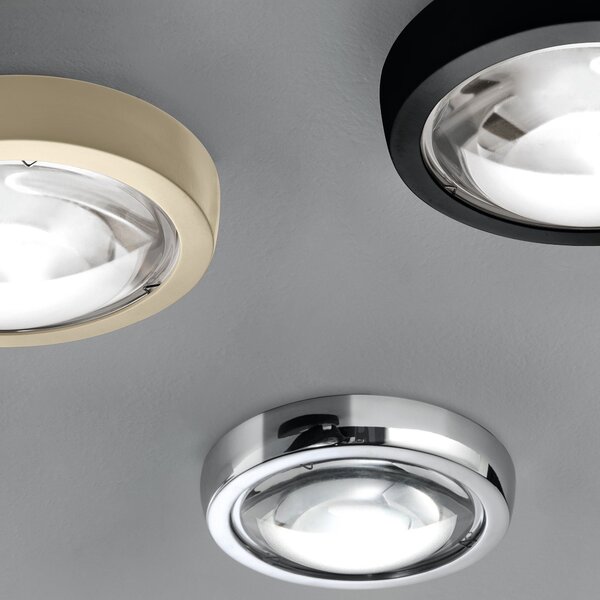 Lodes 16560 4527 Nautilus spot, stropní svítidlo v provedení champagne, 10W LED 2700K dim, prům. 13,4cm