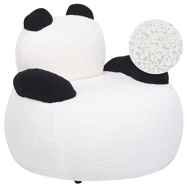 Dětské křeslo Panda VIBY Buklé Bílá