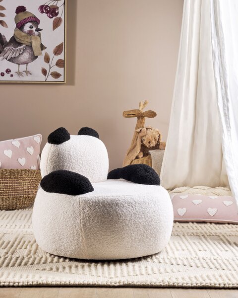 Dětské křeslo Panda VIBY Buklé Bílá