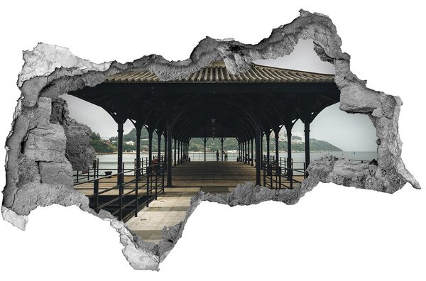Fototapeta díra na zeď 3D Molo v Hongkongu nd-b-86683294