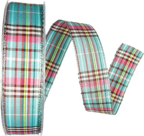 SCOTLAND KARO – Sky Blue Tartan 40 mm × 20 m