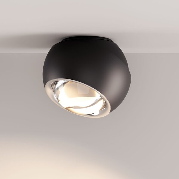 Lodes 18340 2027 Spider, černé stropní svítidlo se směrováním světla, 10W LED 2700K stmívatelné, prům. 12cm