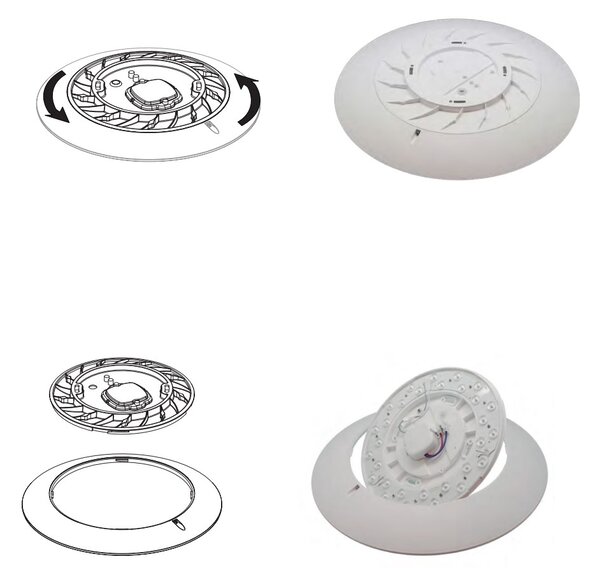 Mantra 7977 Slim, bílé stropní svítidlo LED 50W 4000K, průměr 46cm