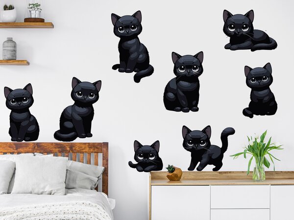 Černé kočky arch 148 x 100 cm