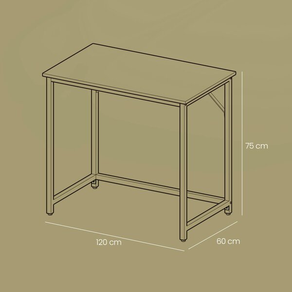 PC STŮL, černá, 120/75/60 cm MID.YOU - Online Only psací stoly, Online Only