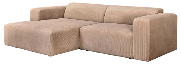 ROHOVÁ SEDAČKA, textil, světle hnědá P & B - Sedací soupravy, Online Only