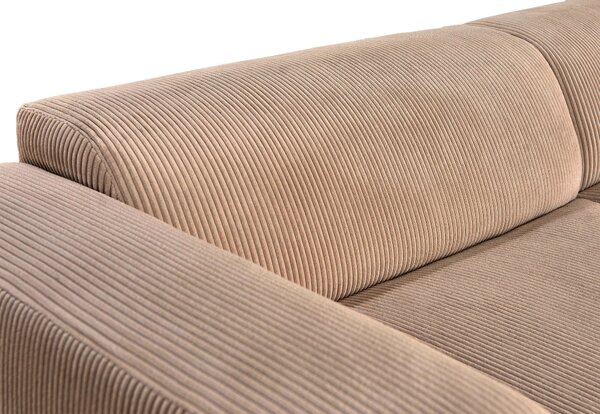 ROHOVÁ SEDAČKA, textil, světle hnědá P & B - Sedací soupravy, Online Only