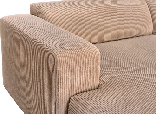 ROHOVÁ SEDAČKA, textil, světle hnědá P & B - Sedací soupravy, Online Only