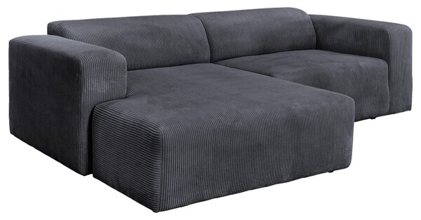 ROHOVÁ SEDAČKA, textil, barvy grafitu P & B - Sedací soupravy, Online Only