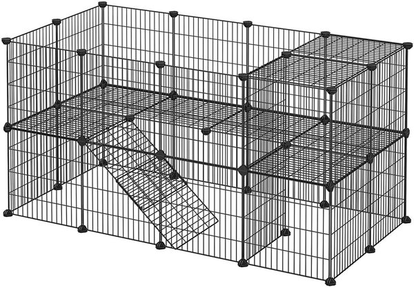 Ohrada pro malá zvířata ANIMAL 143x73x71 cm, černá