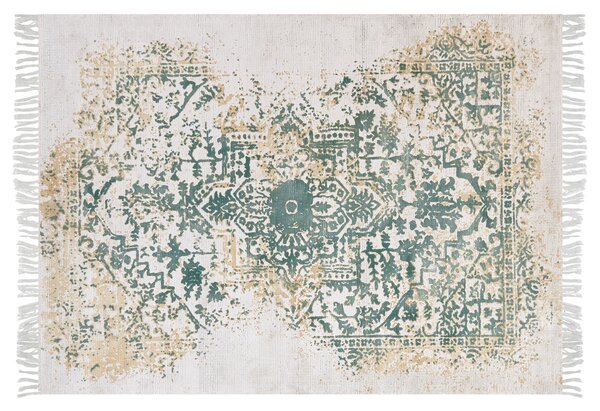 Vintage koberec 160 x 230 cm béžový/ zelený BOYALI
