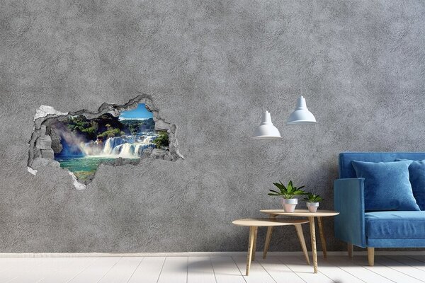 Díra 3D foto tapeta nálepka Vodopády Krka nd-b-92934711