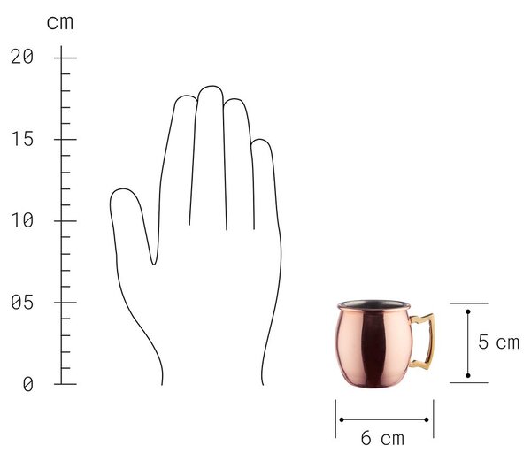 MOSCOW MULE Mini hrnek 60 ml