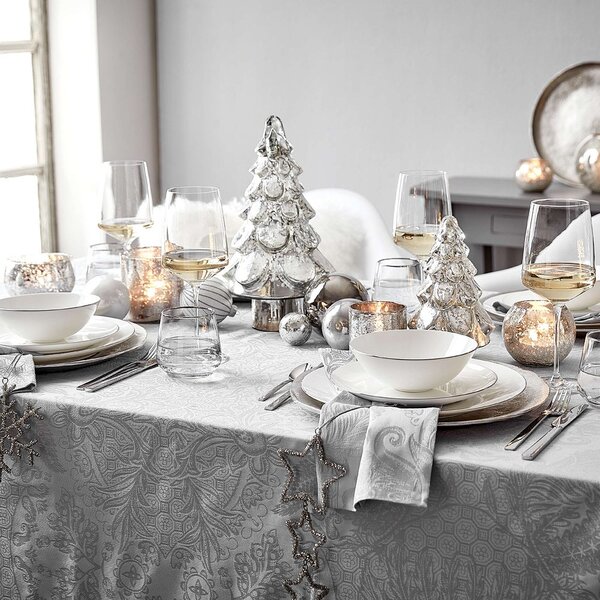 SILVER FOREST Dekorační stromek skleněný 19 cm