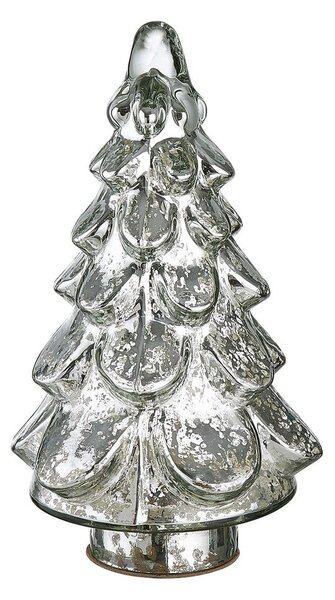 SILVER FOREST Dekorační stromek skleněný 19 cm