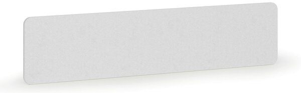 Akustický paraván na stůl, textilní povrch, 180 x 40 cm, bílá