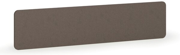 Akustický paraván na stůl, textilní povrch, 180 x 40 cm, hnědá