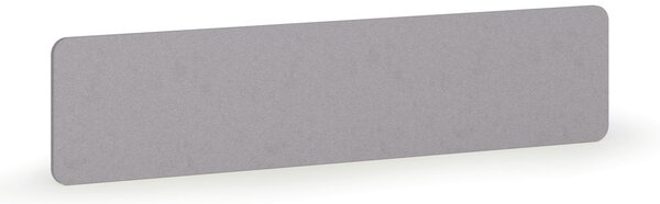Akustický paraván na stůl, textilní povrch, 180 x 40 cm, šedá