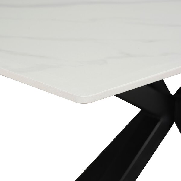 JÍDELNÍ STŮL, černá, bílá, 160/90/76 cm MID.YOU - Jídelní stoly, Online Only
