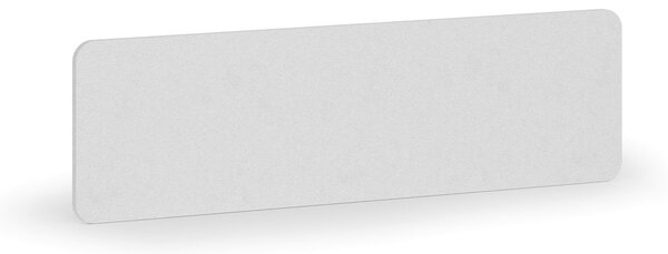 Akustický paraván na stůl, textilní povrch, 140 x 40 cm, bílá