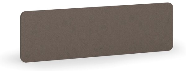 Akustický paraván na stůl, textilní povrch, 140 x 40 cm, hnědá