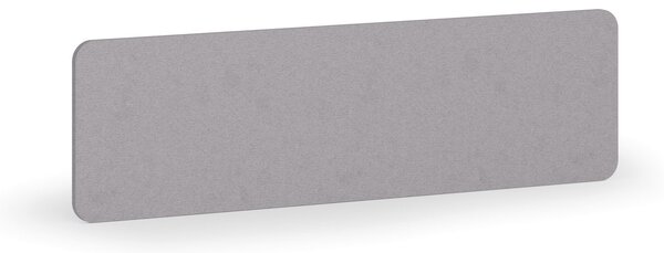 Akustický paraván na stůl, textilní povrch, 140 x 40 cm, šedá