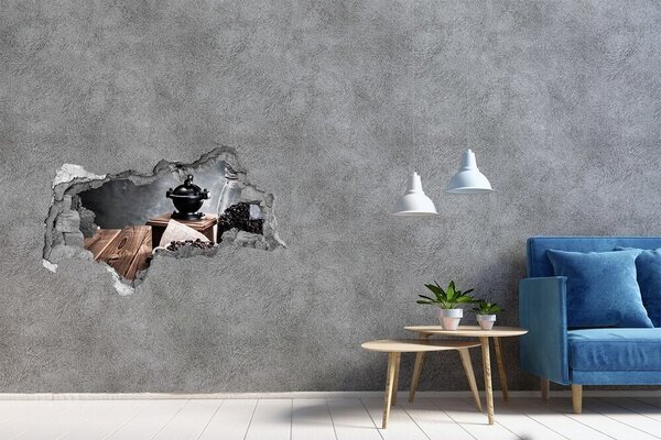 Díra 3D foto tapeta nálepka Mlýnek na kávu nd-b-96066762