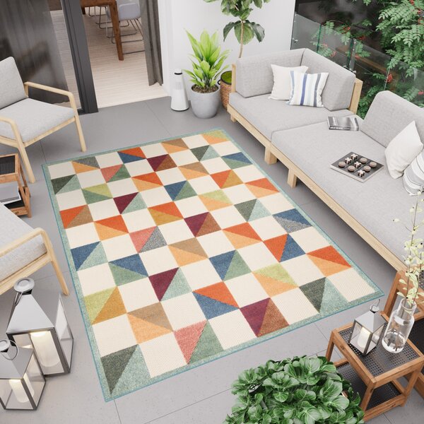 Makro Abra Moderní kusový koberec AVENTURA ED53A Kostky vícebarevný Rozměr: 80x200 cm