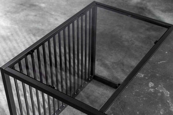 Designový konferenční stolek Haines 100 cm vzor mramor