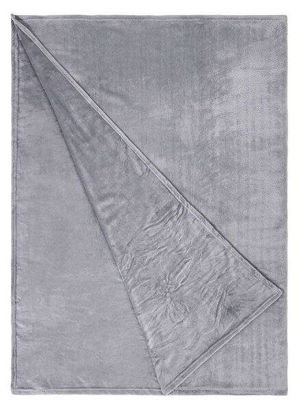 LAZY DAYS Flísová deka 200 x 150 cm - šedá