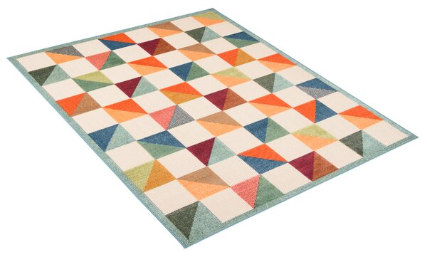 Makro Abra Moderní kusový koberec AVENTURA ED53A Kostky vícebarevný Rozměr: 80x200 cm