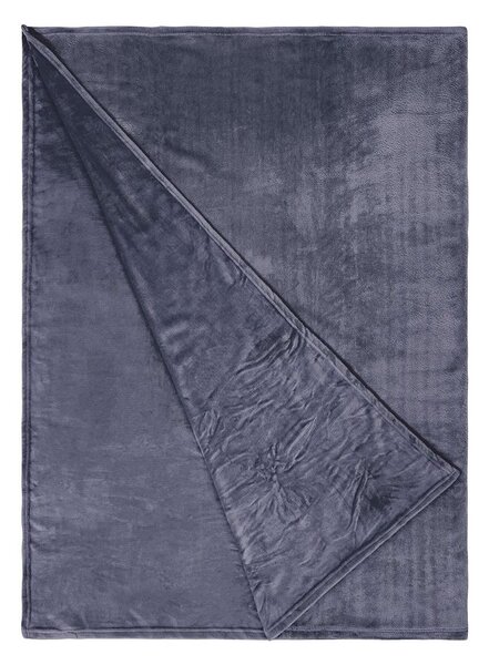 LAZY DAYS Flísová deka 200 x 150 cm - antracitová