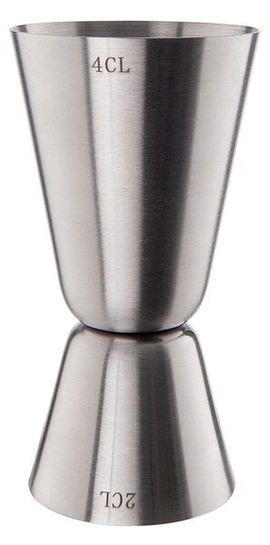 MANHATTAN Barová odměrka 2cl/4cl - stříbrná