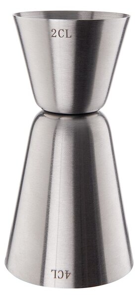 MANHATTAN Barová odměrka 2cl/4cl - stříbrná