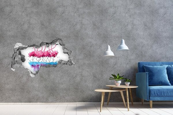 Fototapeta díra na zeď 3D Plameňáci nd-b-98015396