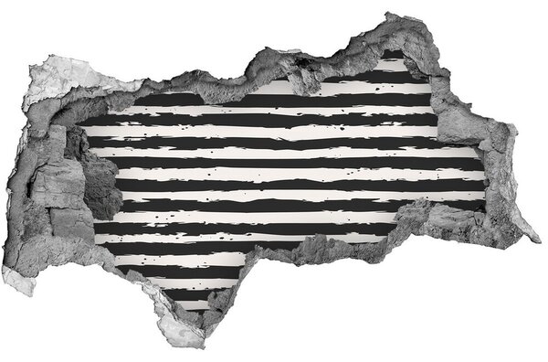 Fototapeta díra na zeď Černobílé pásky nd-b-98614123
