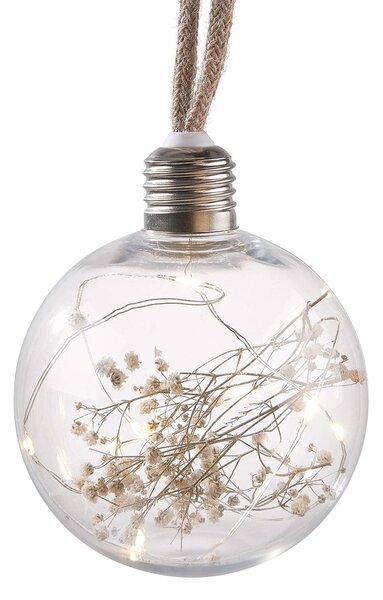 BULB LIGHTS Světelný řetěz se sušenými květinami 8 světel