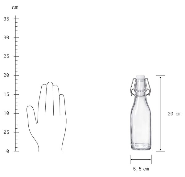 SWING Láhev s patentním uzávěrem 250 ml